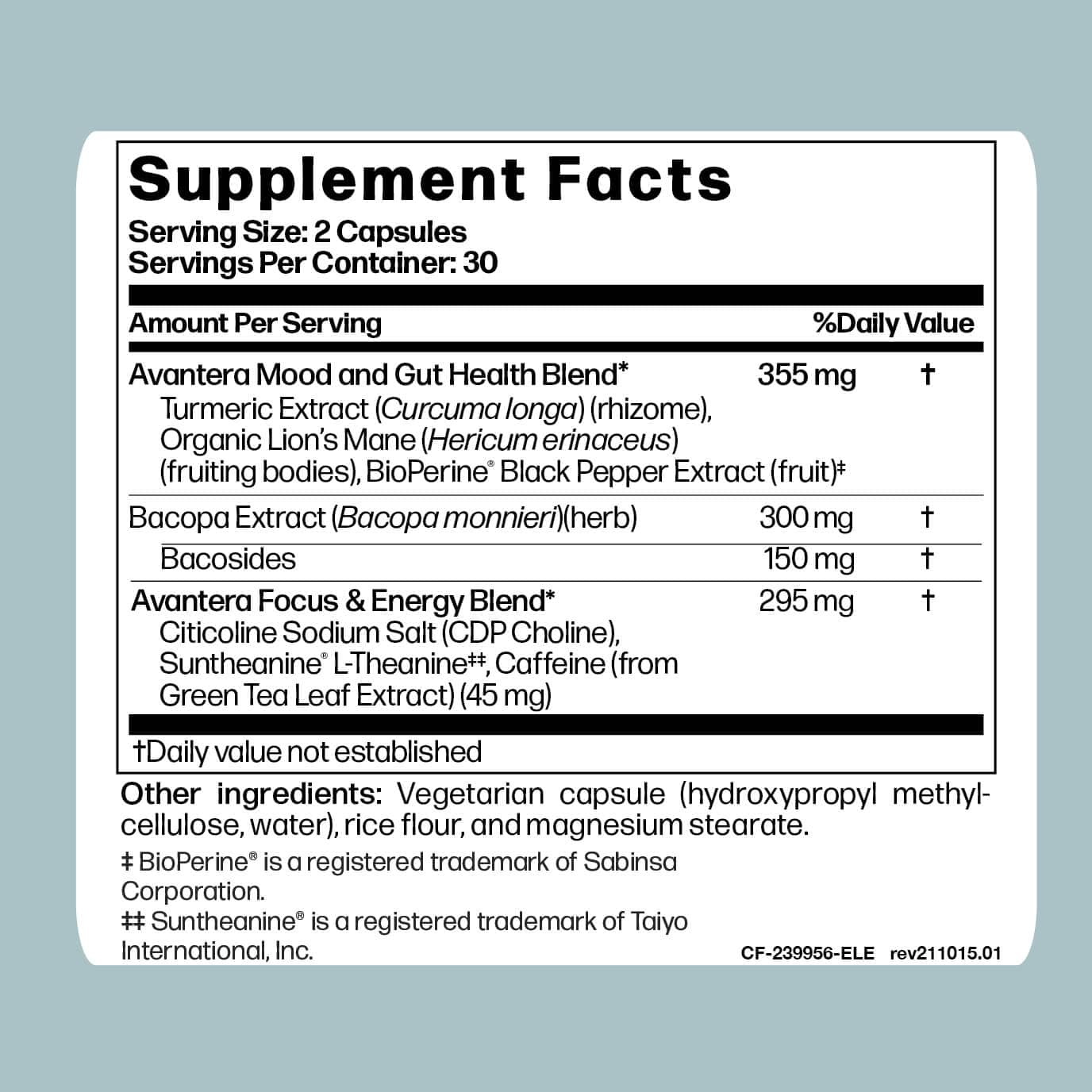 Avantera Wellness Supplements elevate