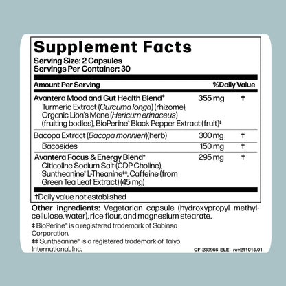 Avantera Wellness Supplements elevate